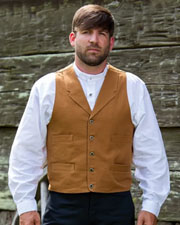 [Frontier Classics Old West Canvas Vest (Big) (3 Colors)]