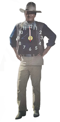 [ John Wayne Wall Clock]