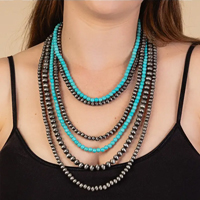 [***Limited Edition*** Layered Beaded Necklace/ Earring Set]