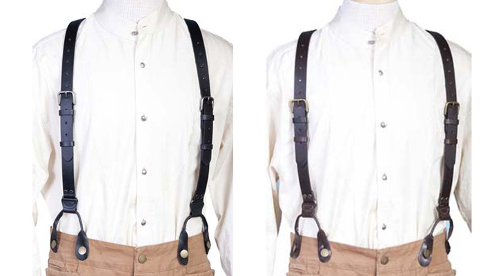 Wahmaker Leather Suspenders