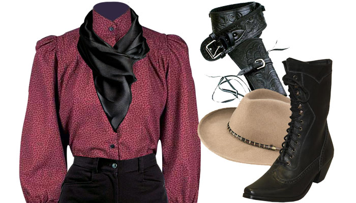 Cowboy costume for ladies best sale