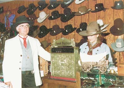 C.S. Fly and Claudia Feather inside the original Wild West Mercantile store in Phoenix
