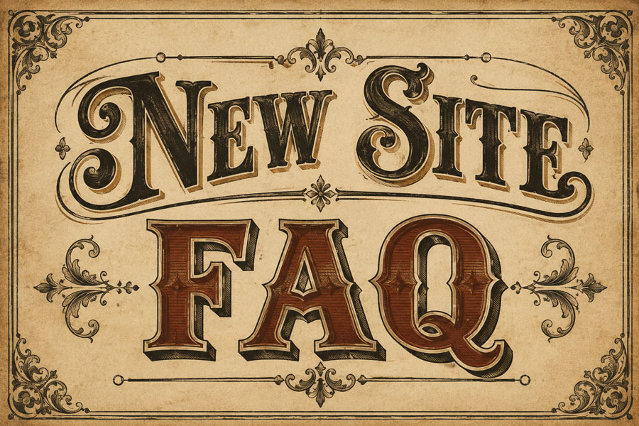 New Site FAQ