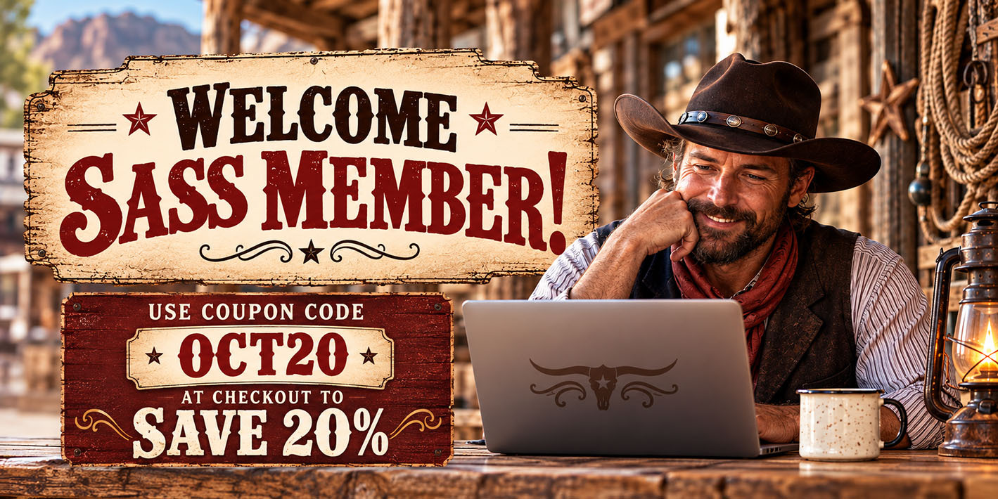 October SASS Coupon Welcome SASS Member — use coupon code OCT20 at checkout to save 20%